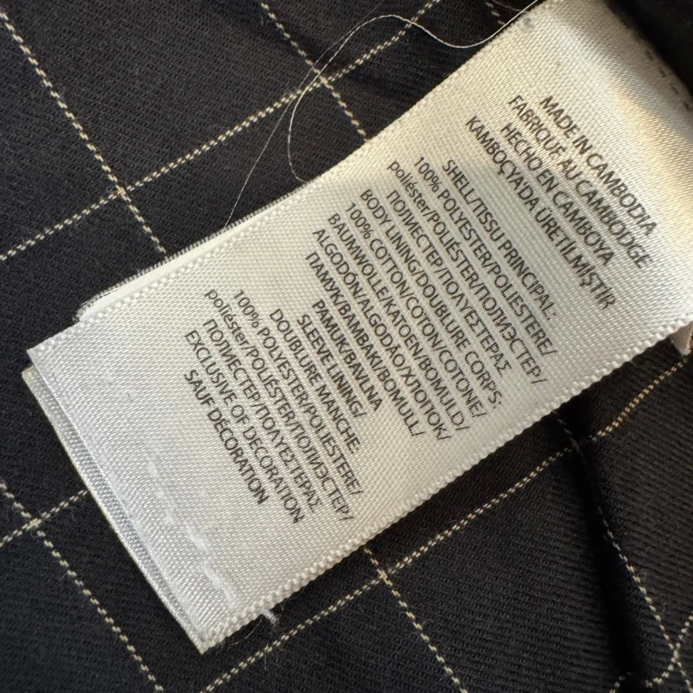Polo Ralph Lauren Mens Black/Brown Harrington Jacket Plaid Lining 4X Tall READ